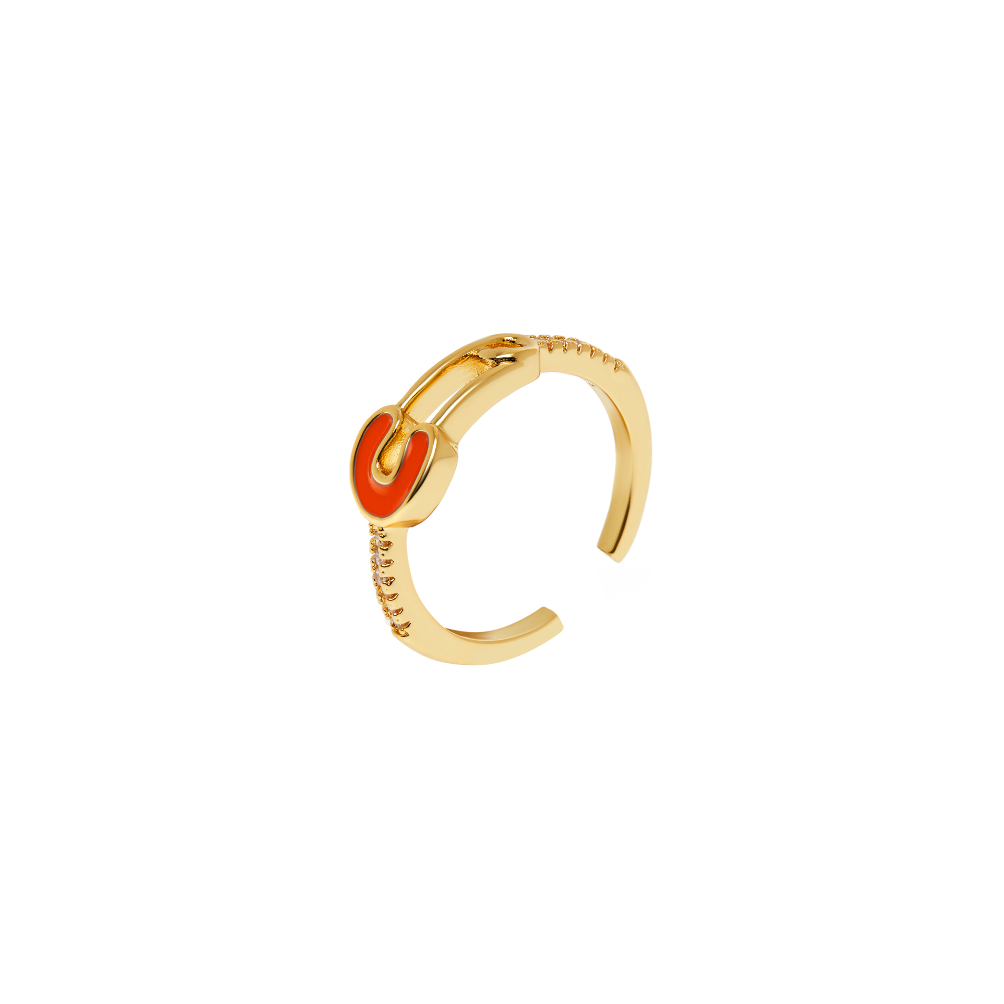 DÉJÀ VU Кольцо Lil' Pin Ring – Orange déjà vu кольцо signet heart ring