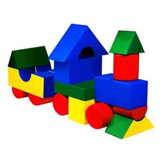 Мягкий конструктор "Паровоз" 16 эл.