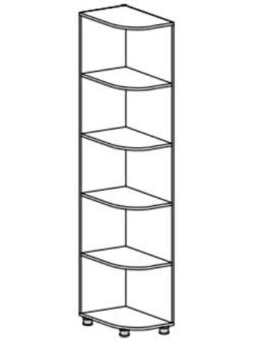 Виктория МДФ полка угловая