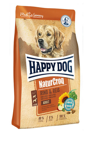 Happy Dog NaturCroq Rind&Reis (говядина с рисом) 15 кг