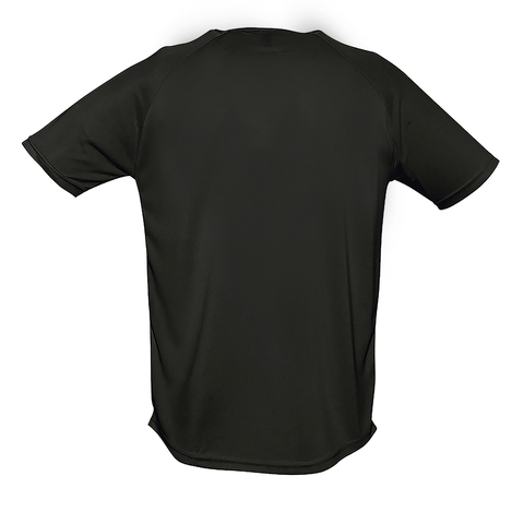 Футболка SPORTY, мужская, полиэстер 140. (Чёрный, XS)