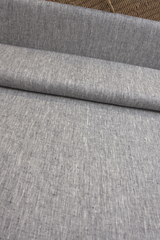 Лен плотный цвет темно синий меланж