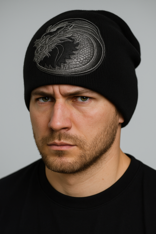 Шапка из хлопка BST0006 с кожей питона 7.17 Studio Luxury