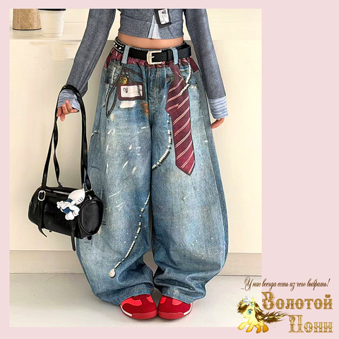 Джинсы девочке (7-14) 251220-GNK358