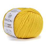 Пряжа Gazzal Baby Wool XL 812 желток