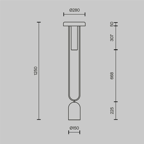Торшер светодиодный Maytoni Ikebana MOD463FL-L24BS3K