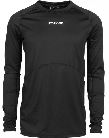 Верх компресс. с длин.рукавами CCM COMPR PREM LS TOP YTH L черн
