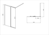 Aquatek AQ.WISL.120.1CH AQ.WISL.120.1CH Душевая перегородка раздвижная Walk in с держателем 1200x2000 профиль хром, стекло прозрачное 5/6мм