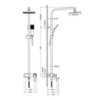 Душевая система внешнего монтажа со смесителем и изливом 130 см Timo Torne SX-4320/03