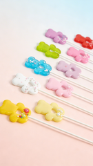 Карамель леденцовая «Мишка (сердечко)» на основе подсластителя изомальт (цвет в ассортименте)