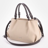 Сумка Саломея 607 леар бежевый + шоколад