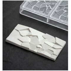 Форма д/шок. Chocolate Bar Crush 155х77мм h10мм, 100гр, 3 ячейки, п/к PC5002