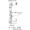 Geberit Acanto Rimfree 500.128.21.A Инсталляция с унитазом