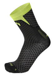 Премиальные носки Mico M1 Trail Run Black/Green для бега
