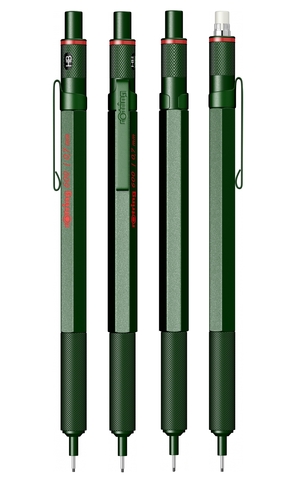 Карандаш механический Rotring 600 Metal Green, 0,7 mm (2114269)