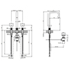 Gessi INCISO Смеситель для раковины на 3 отверстия с донным клапаном, излив 160мм, h=314мм, цвет: хром 58115#031