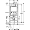 Geberit Acanto Rimfree 500.128.21.A Инсталляция с унитазом