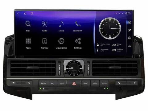 Магнитола для Toyota Land Cruiser 200 (2015+) Android 12 8/128GB QLET DSP 4G модель ZH-T1269