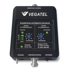Усилитель сигнала сотовой связи (репитер) VEGATEL VT2-4G (LED)