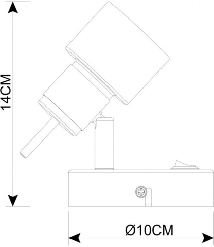 Настенный светильник Arte Lamp ALMACH A1906AP-1BK