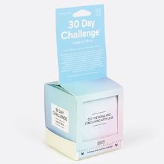 Набор уроков минимализма на 30 дней less is more challenge