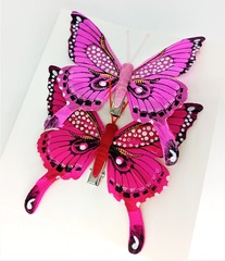 Набор бабочек на прищепке, р. 11х10,5 см