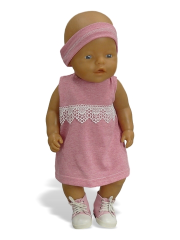 Комплект с плащом - На кукле. Одежда для кукол, пупсов и мягких игрушек.