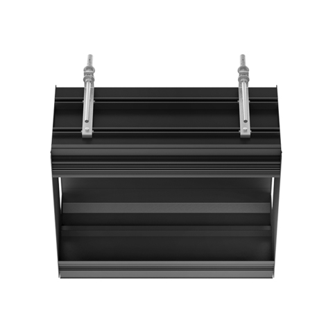 Gessi BINARIO Профиль линейный 460 мм., для 2 модулей, установка Shift-Fix, цвет Black XL 61004#299