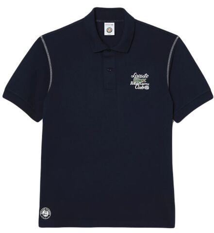 Поло теннисное Lacoste Sport Roland Garros Edition Pique Polo Shirt - bleu marine