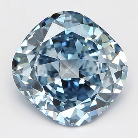 Бриллиант Fancy Light Blue VVS2 Антик 0,69 карат 5,8 х 5,5 мм