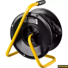 STAYER MS-207 ПВС 2х0.75 30м 2200Вт, Удлинитель на катушке (55073-30)