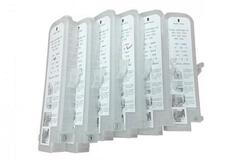 Комплект дозаправляемых картриджей для Canon iPF500, iPF510, iPF600, iPF605, iPF610, iPF700, iPF710, iPF720, iPF750. 6 штук - с чипами!