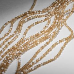 Перламутр морских ракушек, карамельного оттенка, шар 4,1мм