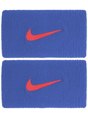 Напульсники Nike Swoosh Double-Wide Wristbands - pacific blue/university red