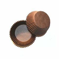 Тарталетка (капкейк) коричневая 50х35мм. 100 шт.