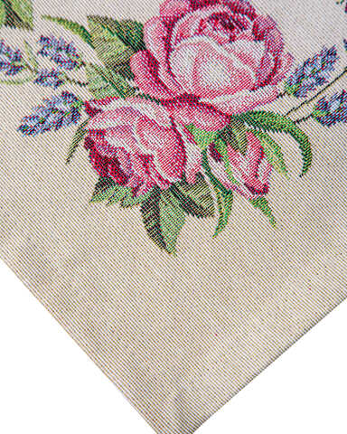 Дорожка для стола 44х140см Mix&Match Home Розовое утро бежевая