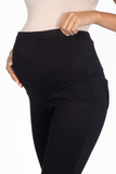 Утепленные брюки для беременных 15308 черный