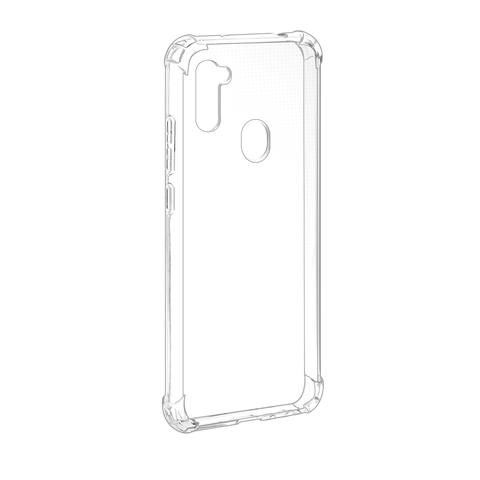 Противоударный силиконовый чехол TPU Clear case для Samsung Galaxy A11 / M11 (Прозрачный)