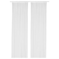 Комплект штор IKEA LILL (ЛИЛЛЬ), Белый, 280х250 см, 2 шт