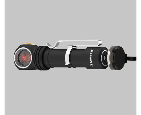 Фонарь универсальный Armytek Wizard C2 WR Magnet USB черный/желтый лам.:светодиод.x1 (F06901W)