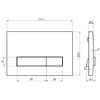 Berges 43362 Комплект : инсталляция АТОМ Line кнопка черная SoftTouch, унитаз QUATTRO S Rimless 49 см, сидение тонкое дюропласт микролифт, быстросъём
