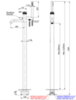 Remer Atelier AL08BO Смеситель для ванны, белый матовый