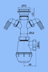 Сифон Ани Грот 1 1/2
