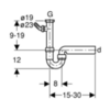 Сифон для раковины Geberit Uniflex 152.713.11.1