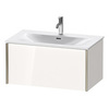 Duravit XViu Тумба подвесная 610x800x480мм, для раковины #234483, 1 ящик, цвет: белый глянцевый/champagne matt XV40340B122