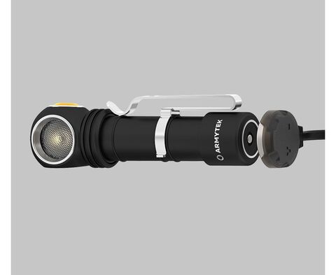 Фонарь универсальный Armytek Wizard C2 WR Magnet USB черный/желтый лам.:светодиод.x1 (F06901W)