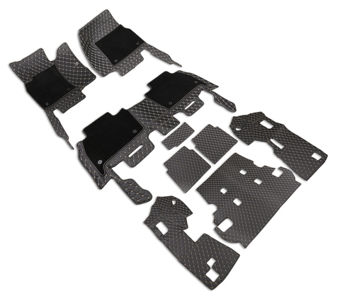 КОВРЫ 5D LUX В САЛОН + БАГАЖНИК (кожа+текстиль)