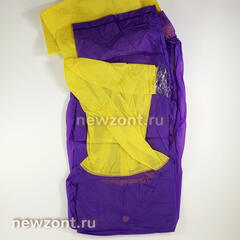 Дождевик детский XXL 120-130 см YA YUE с мишкой фиолетово-жёлтый