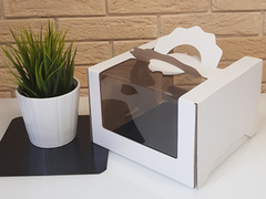 Сундучок с панорамным окном 23х23х14 см.