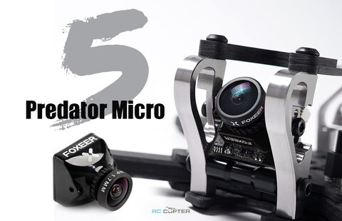 Курсовая камера Foxeer Micro Predator 5 Racing FPV Camera M8 Lens 4ms Latency Super WDR Flip black full case HS1249